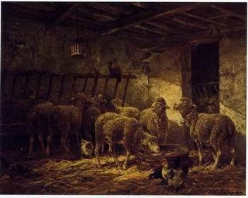 unknow artist Sheep 173 France oil painting art